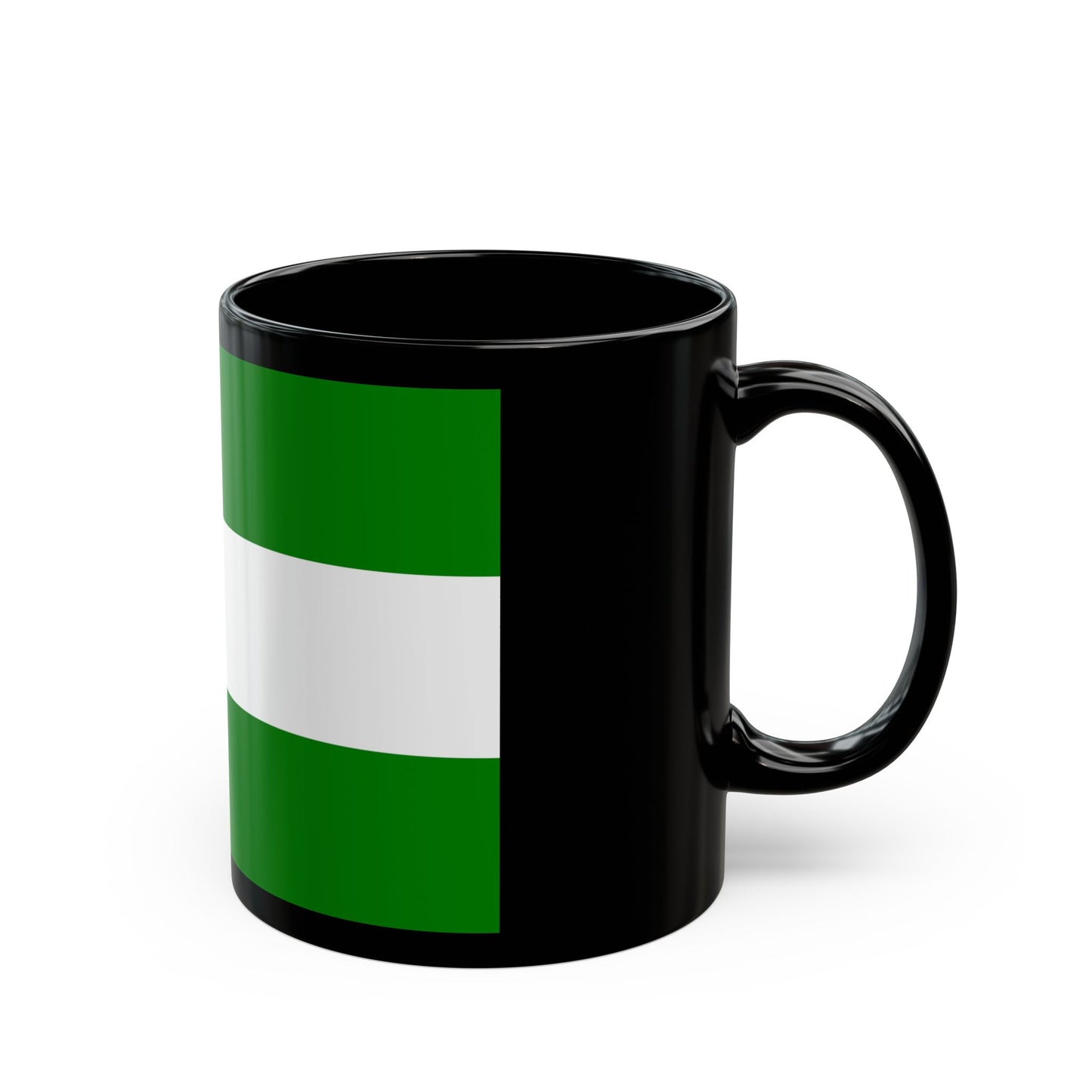 Flag of Rotterdam the second city of The Netherlands - Black Coffee Mug-Go Mug Yourself