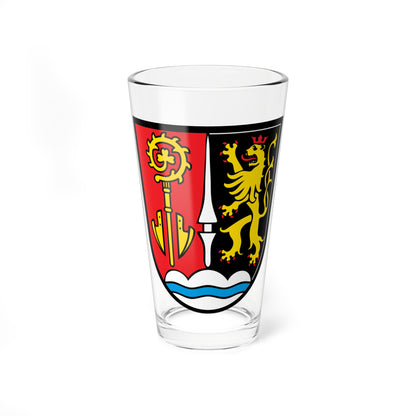 DEU Bergheim Oberbayern COA (Germany) (Coat of Arms) Pint Glass 16oz