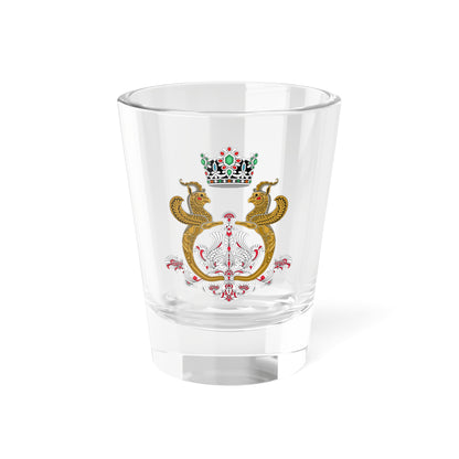 Imperial Arms of the Shahbanou of Iran (Iran) (Coat of Arms) Shot Glass 1.5oz