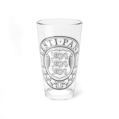 Seal of the Bank of Estonia 2 (Estonia) (Coat of Arms) Pint Glass 16oz