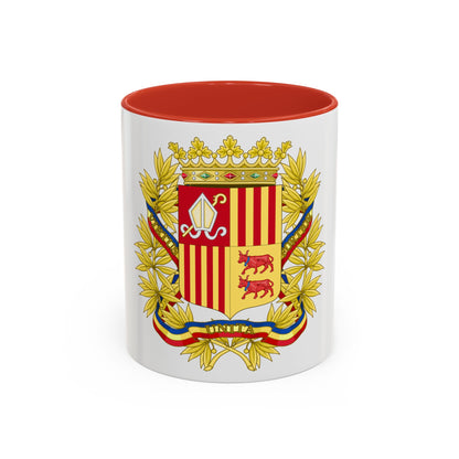 Coat of Arms of the high authorities of Andorra - Accent Coffee Mug