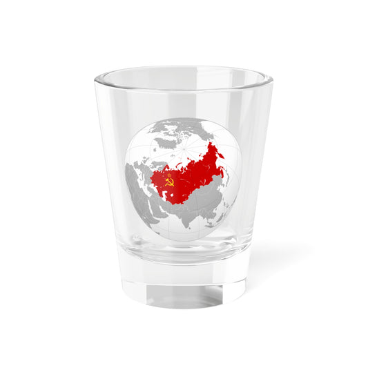 Union of Soviet Socialist Republics orthographic projection-Flag version (Russia) Shot Glass 1.5oz