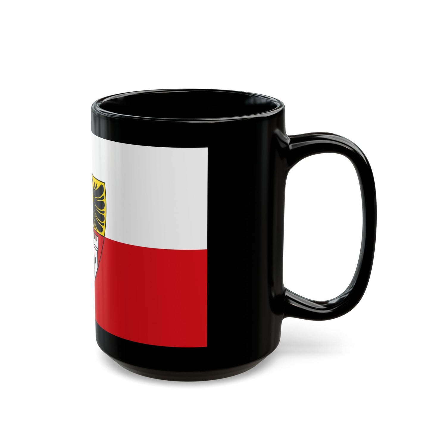 Flag of Duisburg mit Wappen Germany - Black Coffee Mug-Go Mug Yourself