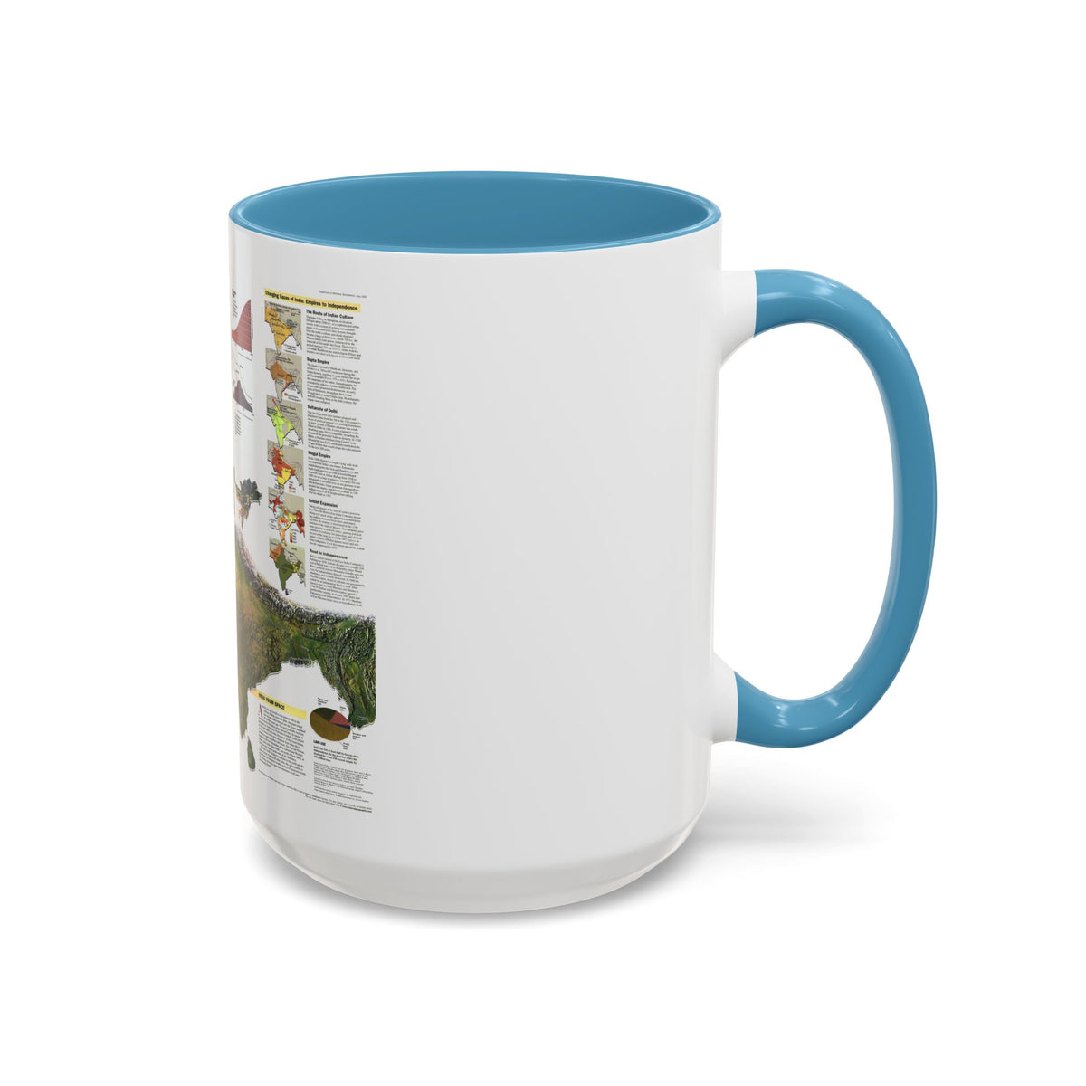 India (1997) (Map) Accent Coffee Mug