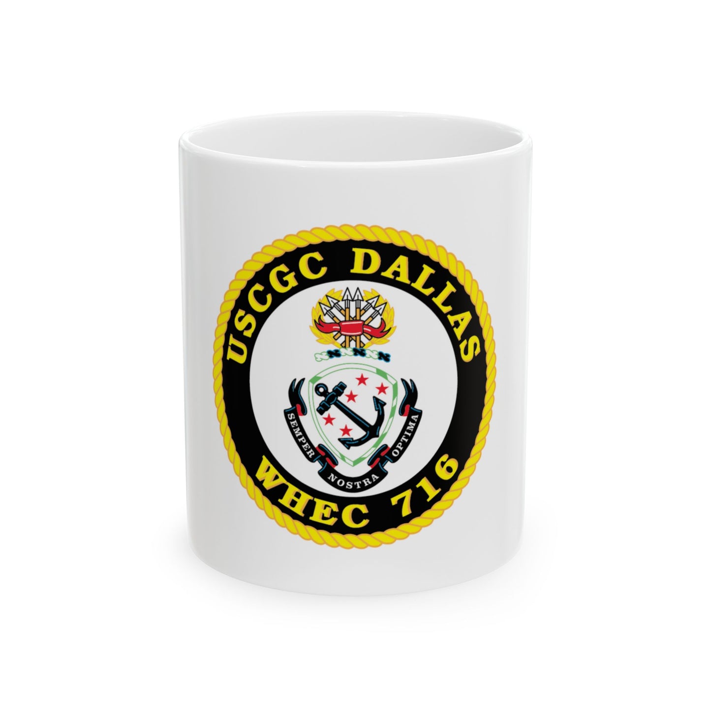 USCGC Dallas WHEC 716 (U.S. Coast Guard) White Coffee Mug