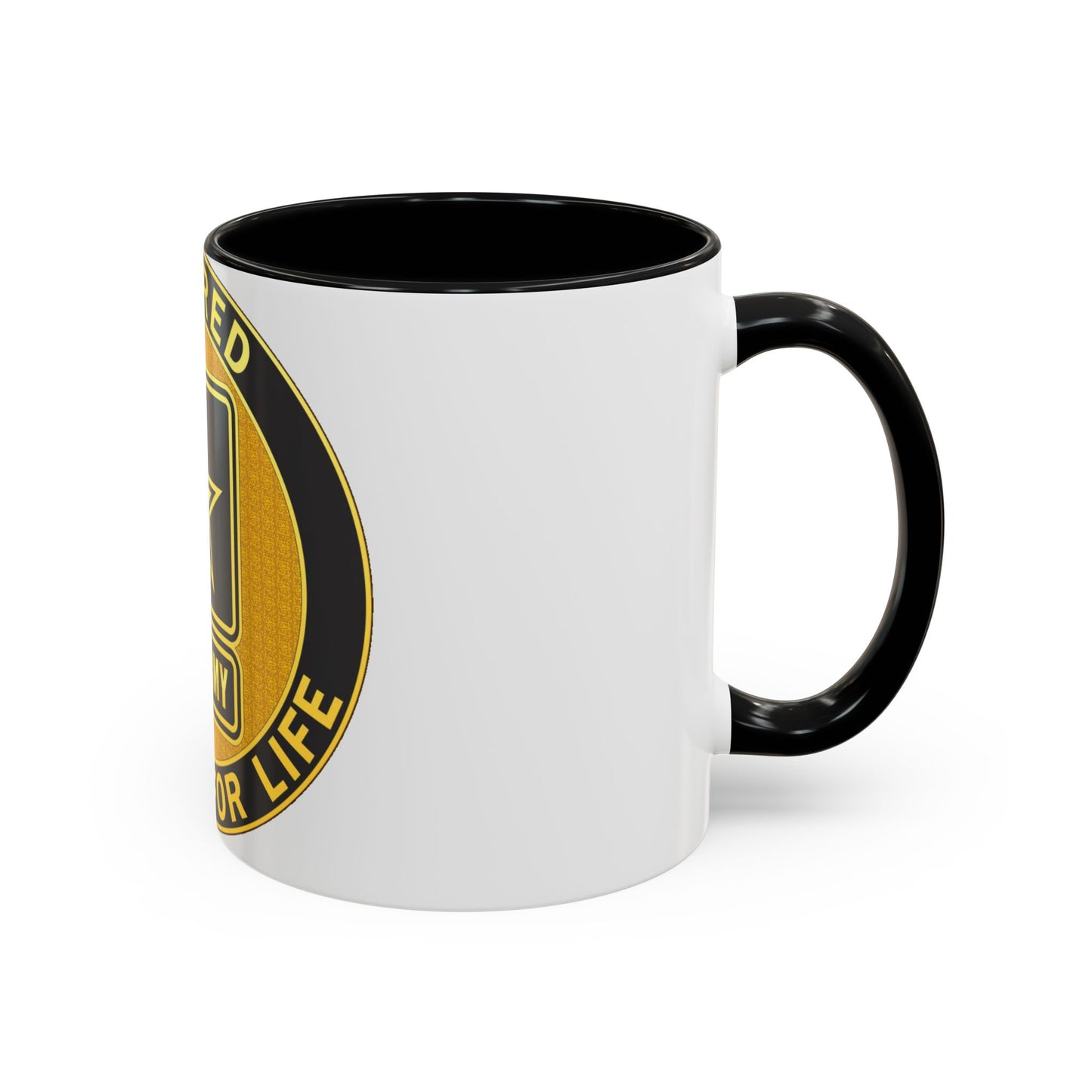 Retired Service Identification Badge (U.S. Army) Accent Coffee Mug