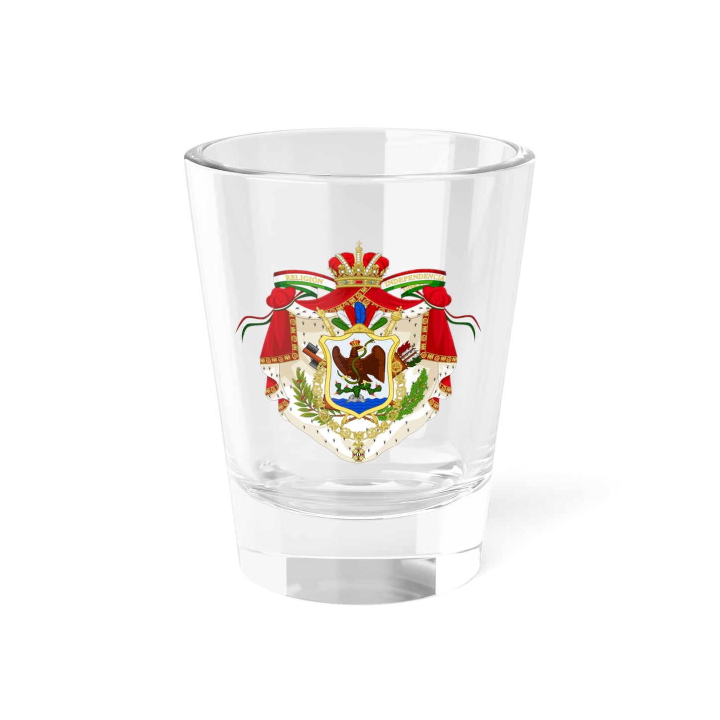 Coat of Arms of the First Mexican Empire - Shot Glass 1.5oz