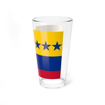 Bandera de la Tercera Republica de Venezuela 1817 version 1 (Venezuela) Pint Glass 16oz