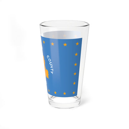 Flag of Santa Clara County California (United States) Pint Glass 16oz