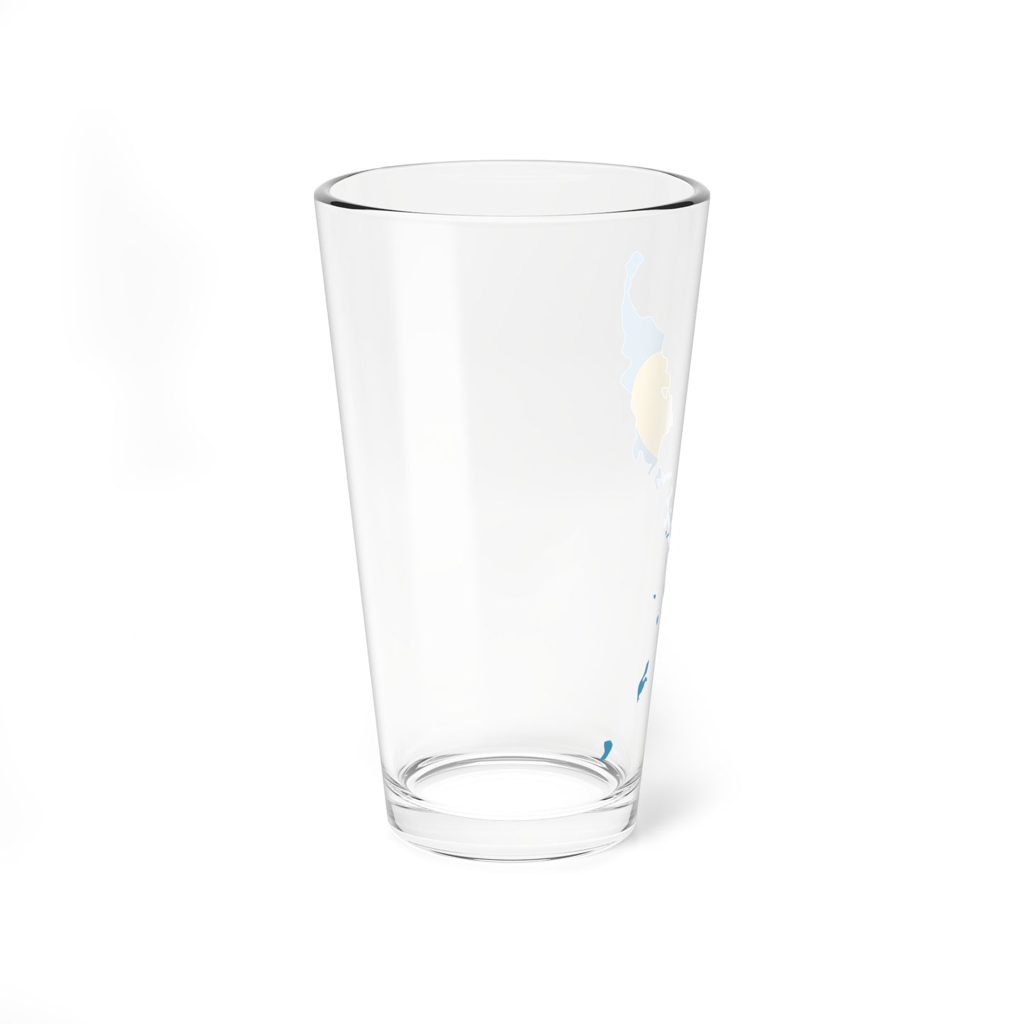 Flag map of Palau (Palau) Pint Glass 16oz