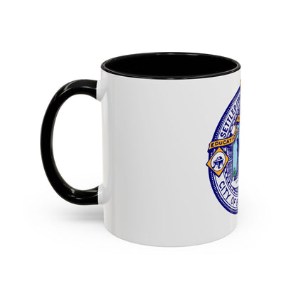 Seal of Brockton Massachusetts - Accent Coffee Mug