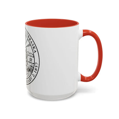 Seal of Omaha Nebraska - Accent Coffee Mug-Go Mug Yourself