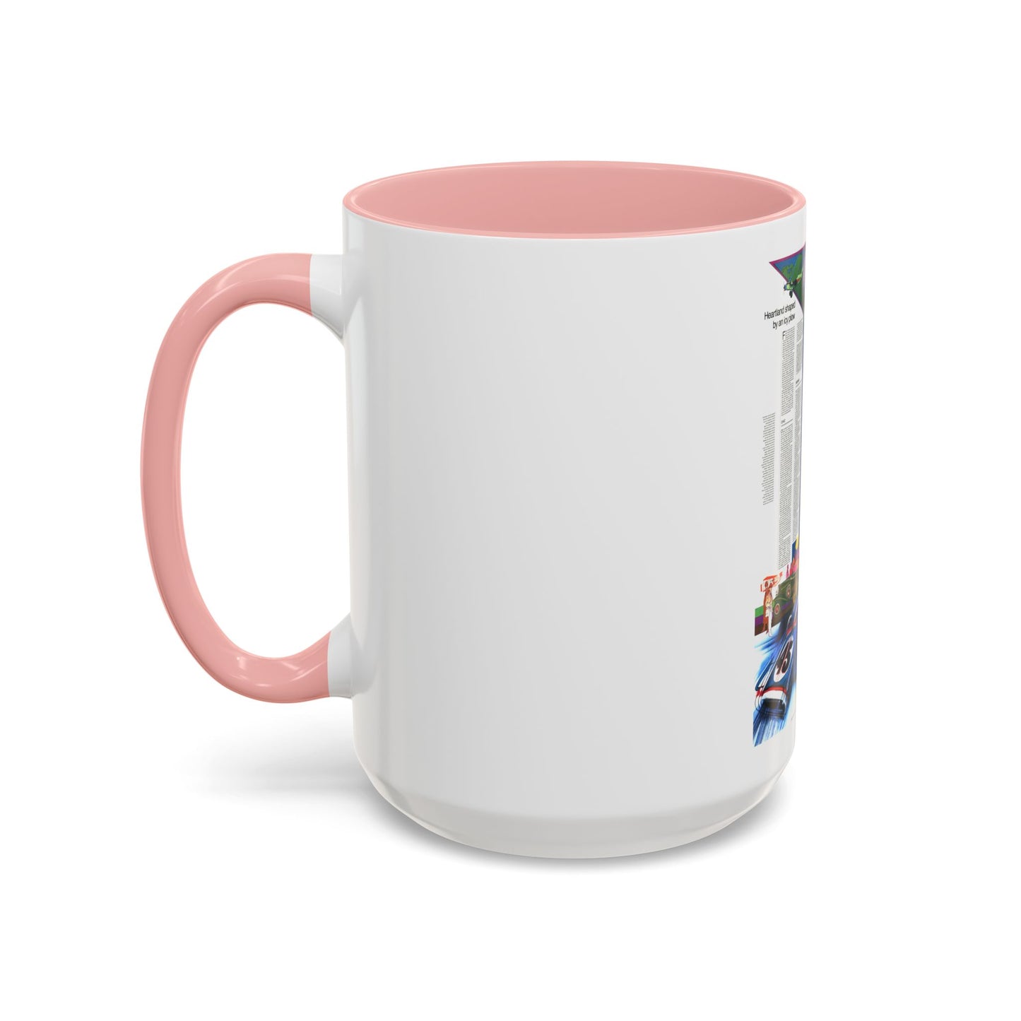 USA - Illinois, Indiana, Ohio, Kentucky 2 (1977) (Map) Accent Coffee Mug