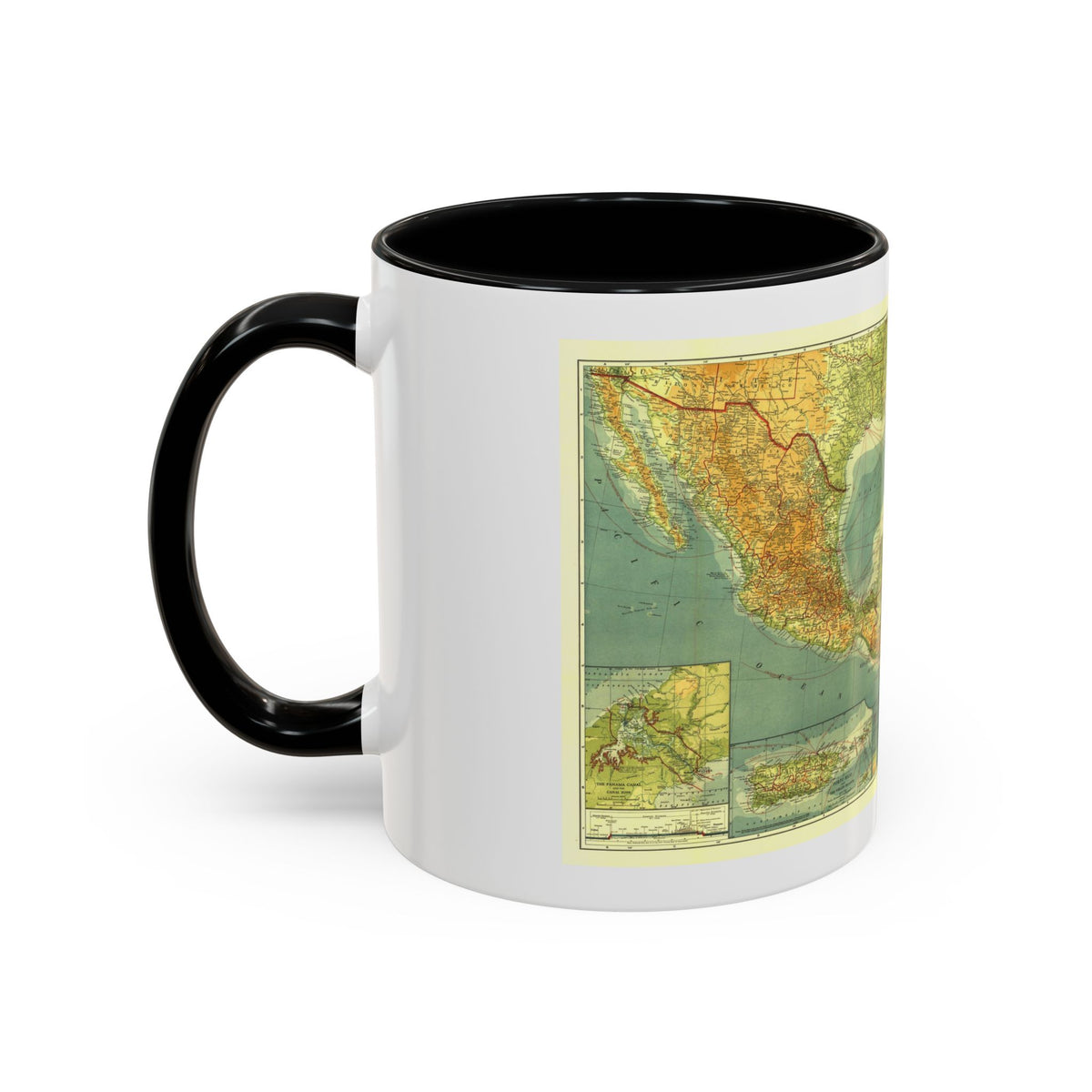 Central America and the West Indies (1922) (Map) Accent Coffee Mug