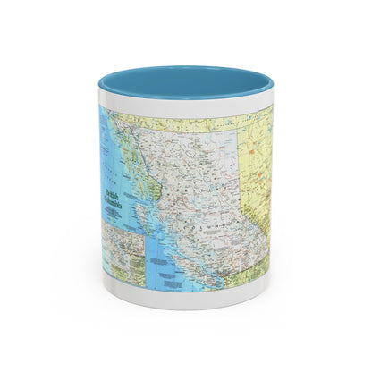 Canada - British Columbia 1 (1992) (Map) Accent Coffee Mug