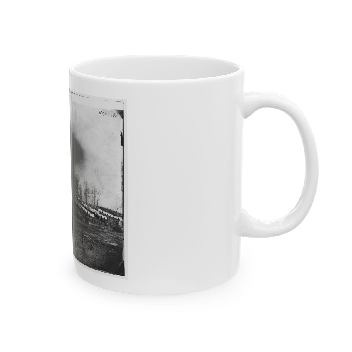 Rappahannock Station, Va. General View Of 50th New York Engineers' Winter Encampment (U.S. Civil War) White Coffee Mug