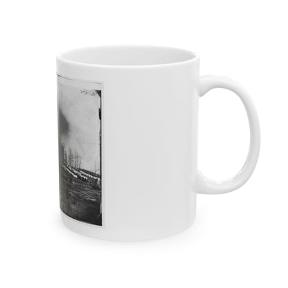 Rappahannock Station, Va. General View Of 50th New York Engineers' Winter Encampment (U.S. Civil War) White Coffee Mug