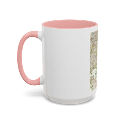 USA - Southeastern (1958) (Map) Accent Coffee Mug