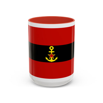 Naval Ensign of Albania 1946 to 1954 - Accent Coffee Mug