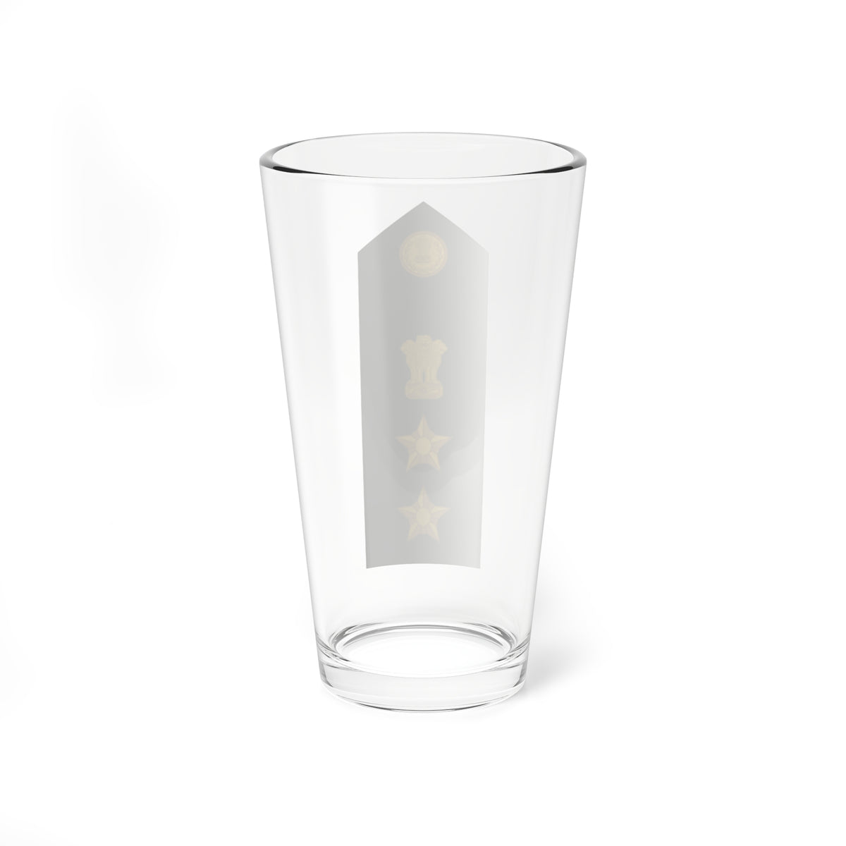 Colonel of the Indian Army (India) (Military Rank) Pint Glass 16oz