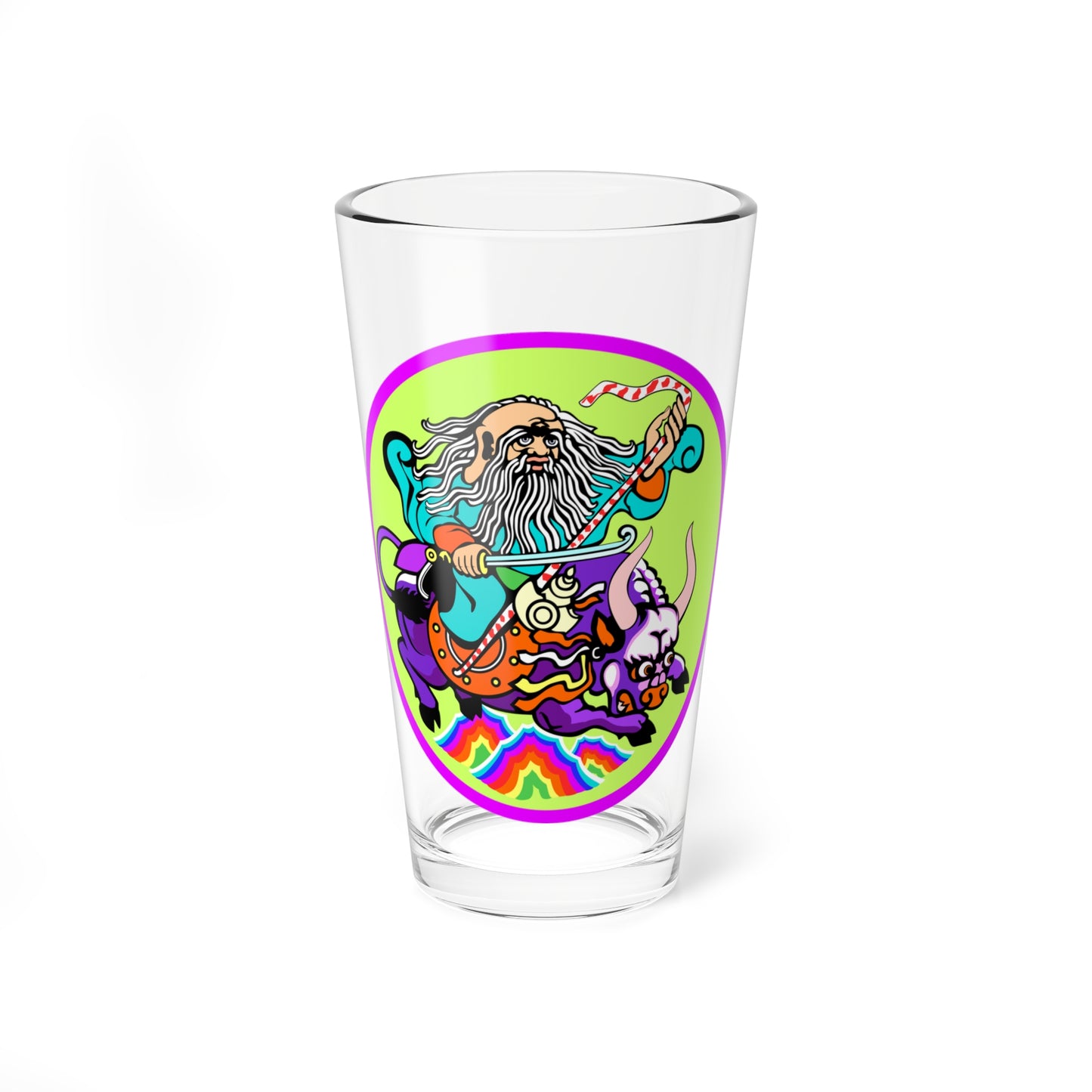 Emblem of Songino khairkhan district Ulaanbaatar (Mongolia) (Coat of Arms) Pint Glass 16oz
