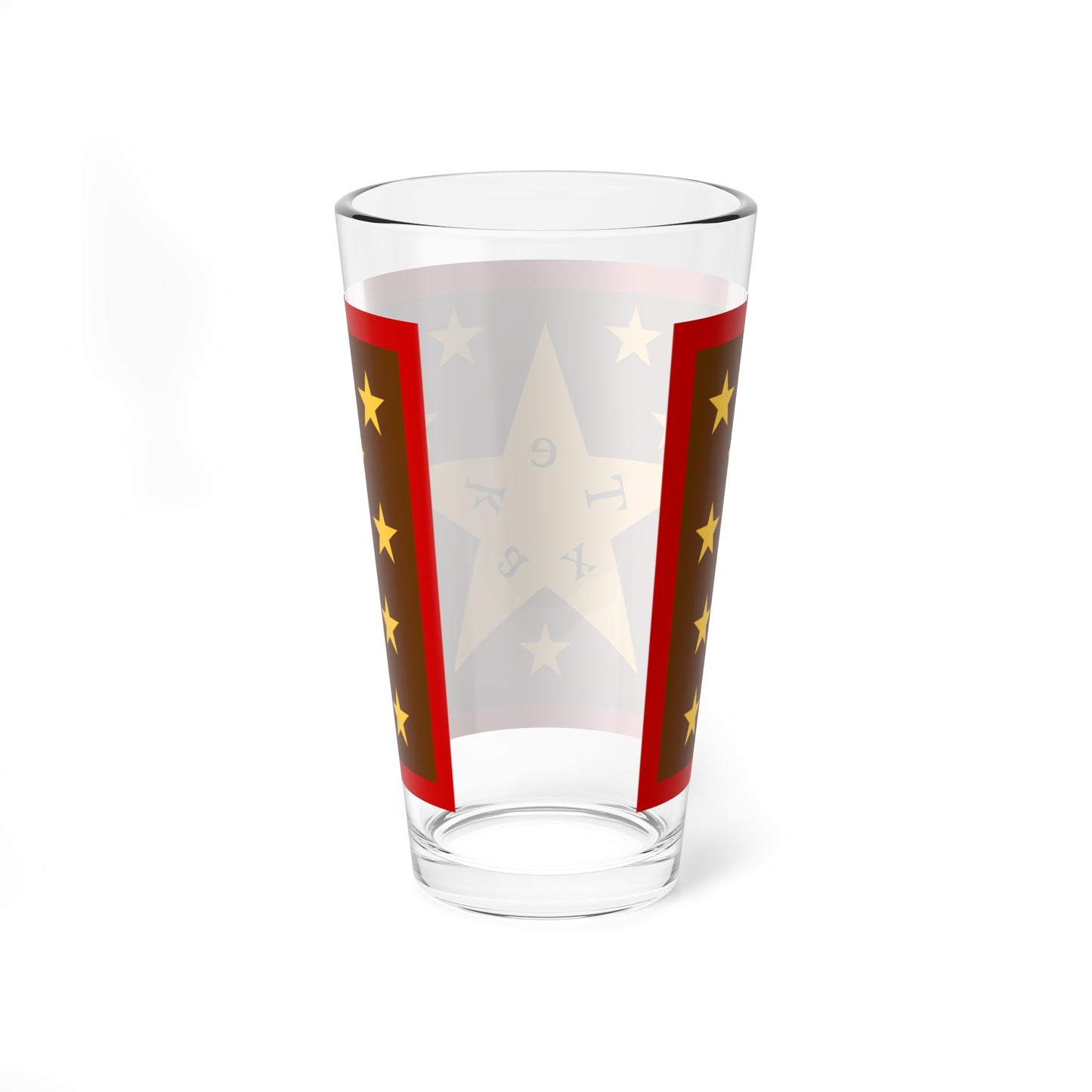 Old flag of Tekax Yucatán (Mexico) Pint Glass 16oz