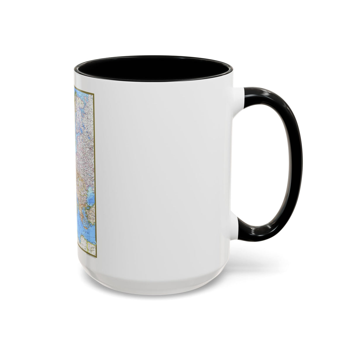 Europe (1977) (Map) Accent Coffee Mug