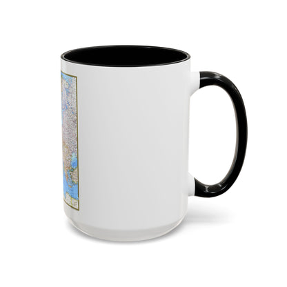 Europe (1977) (Map) Accent Coffee Mug