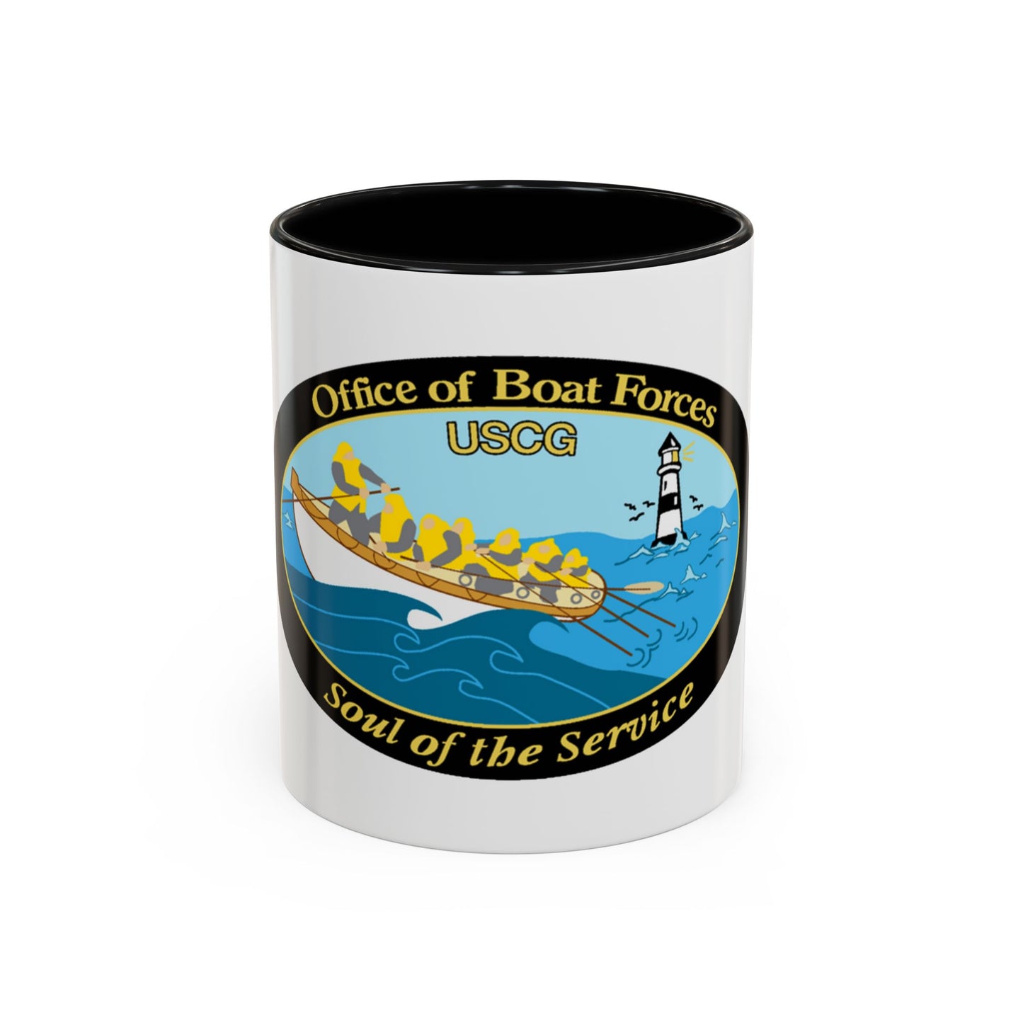 USCG Office of Boat Forces (U.S. Coast Guard) Accent Coffee Mug