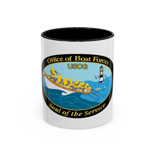 USCG Office of Boat Forces (U.S. Coast Guard) Accent Coffee Mug