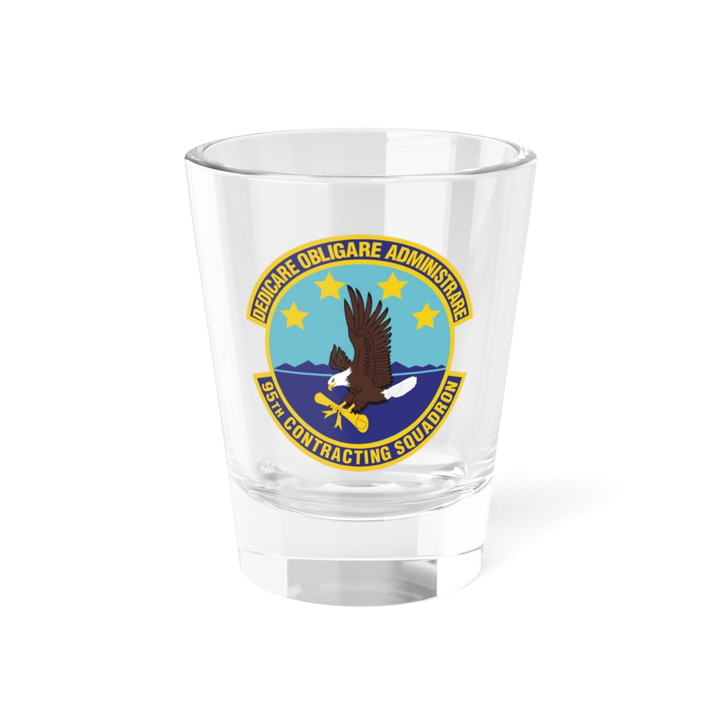 95th Contracting Squadron (U.S. Air Force) Shot Glass 1.5oz