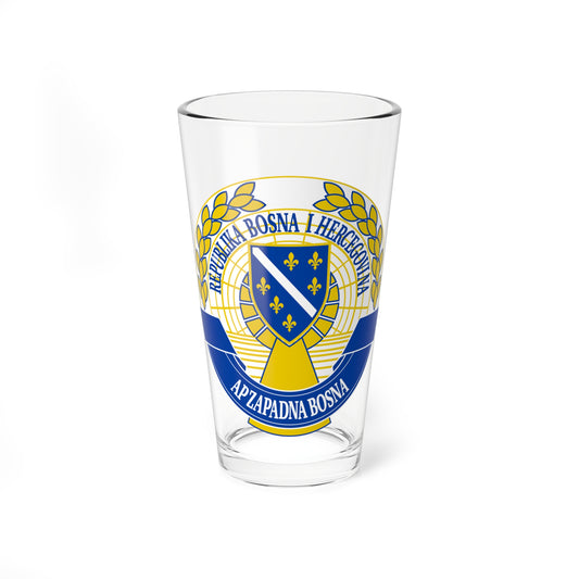 Emblem of the Autonomous Province of Western Bosnia (Bosnia and Herzegovina) (Coat of Arms) Pint Glass 16oz