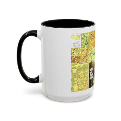 USA - Wild and Scenic Rivers 2 (1977) (Map) Accent Coffee Mug