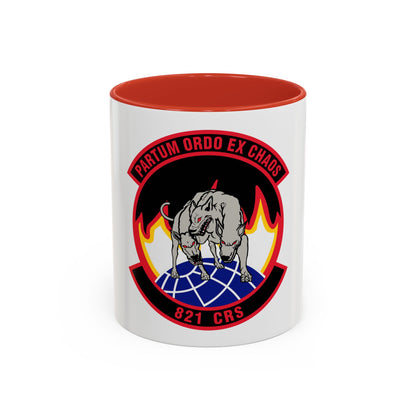 821 Contingency Response Sq AMC (U.S. Air Force) Accent Coffee Mug