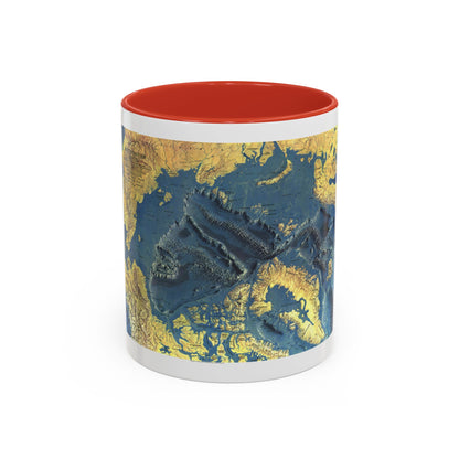 Arctic Ocean Floor (1971) (Map) Accent Coffee Mug