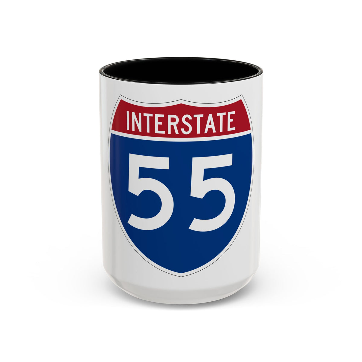 Interstate 55 (U.S. Highways) Accent Coffee Mug
