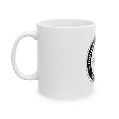 USCG Intelligence 1 color (U.S. Coast Guard) White Coffee Mug