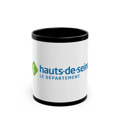 Flag of Hauts de Seine France - Black Coffee Mug-11oz-Go Mug Yourself