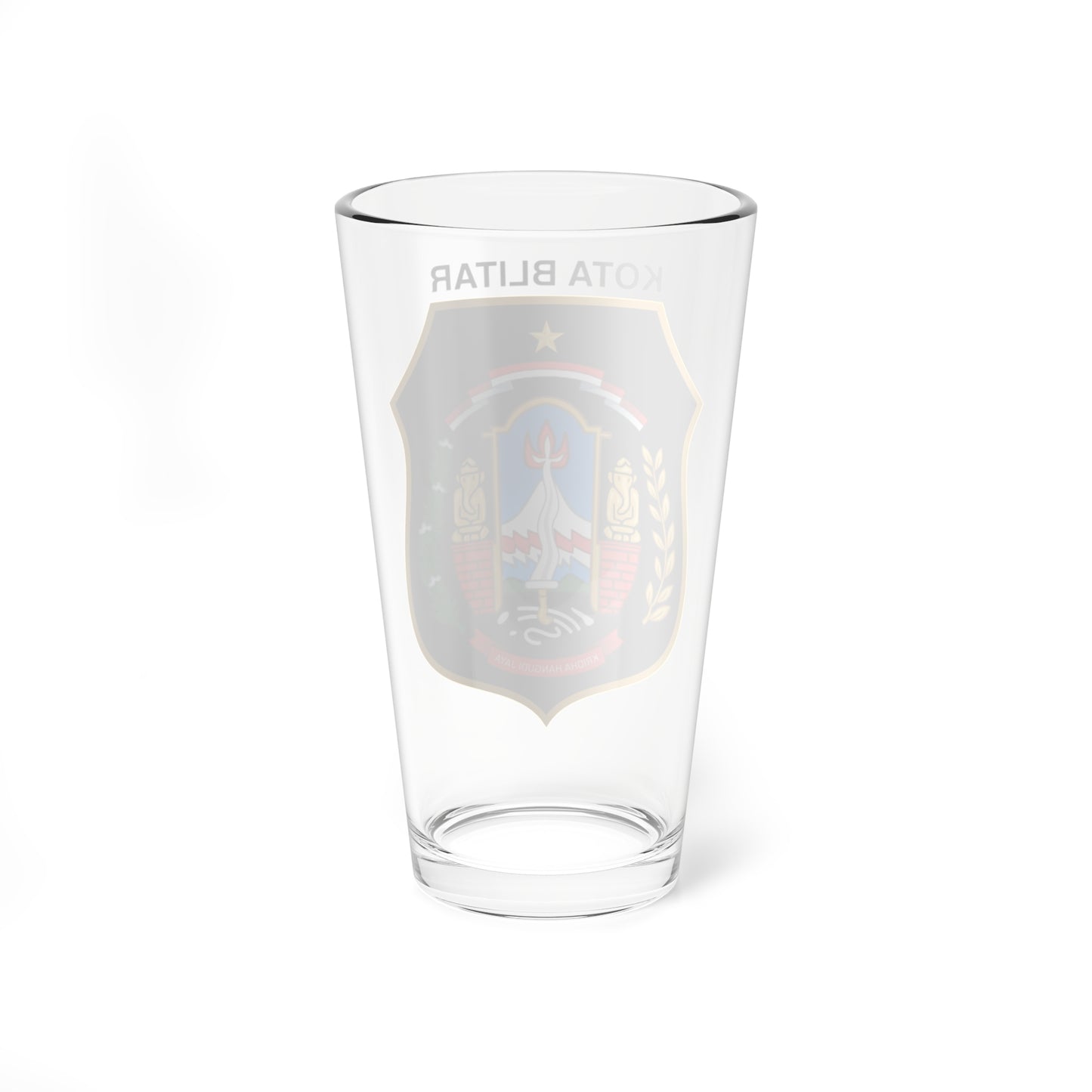 Seal of the City of Blitar (Indonesia) (Coat of Arms) Pint Glass 16oz