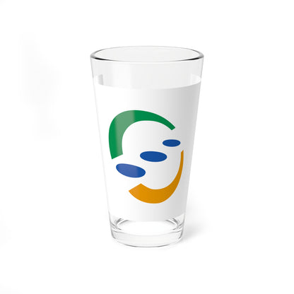 Flag of Higashimiyoshi Tokushima (Japan) Pint Glass 16oz