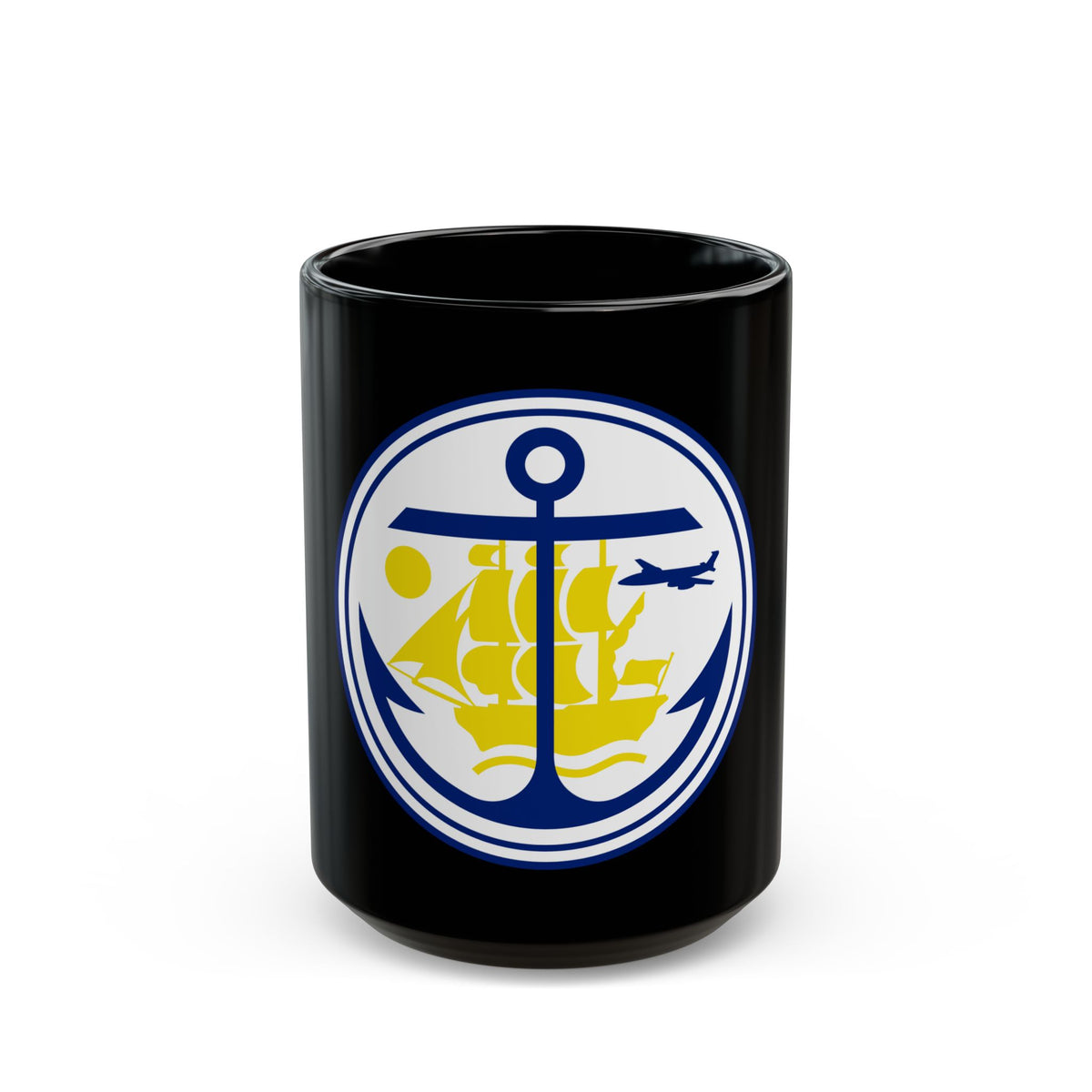 Seal of Anchorage Alaska - Black Coffee Mug