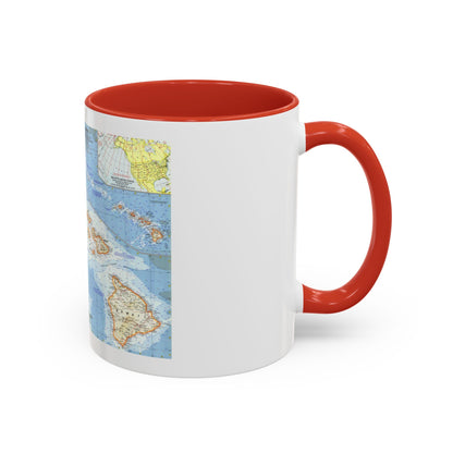 USA - Hawaii (1960) (Map) Accent Coffee Mug