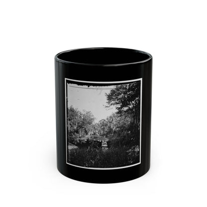Savannah, Georgia. Bridge Over Stream (U.S. Civil War) Black Coffee Mug