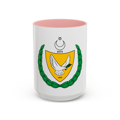 Coat of arms of the Turkish Federated State of Cyprus - Accent Coffee Mug
