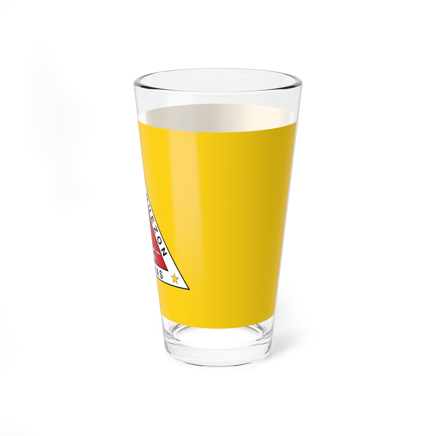 Quezon City Flag (Philippines) Pint Glass 16oz