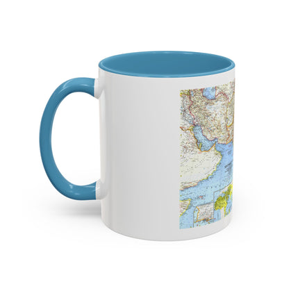 Asia - Southwest (1963) (Map) Accent Coffee Mug