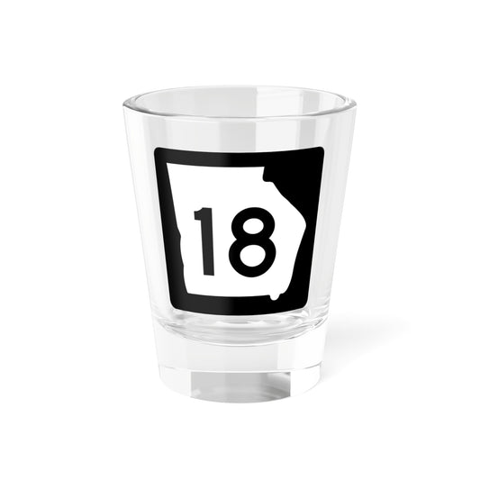 Georgia 18 (Georgia) (Road Sign) Shot Glass 1.5oz