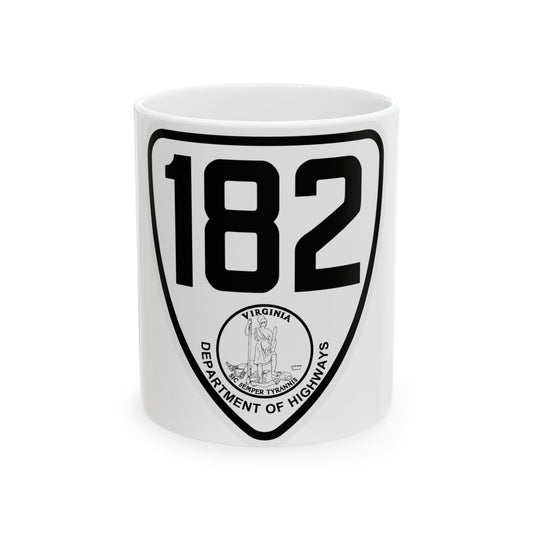 Virginia 182 1924 (Virginia) (Road Sign) White Coffee Mug
