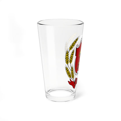 Emblem of the Turkestan ASSR (Russia) (Coat of Arms) Pint Glass 16oz