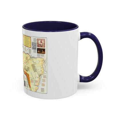 Americas - Spain in the (1992) (Map) Accent Coffee Mug